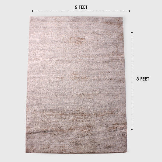 Turkish Minimalist Solid Texture Rug – 5x8 Feet