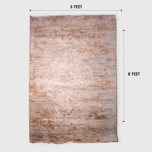 Turkish Modern Solid Texture Rug – 5x8 Feet