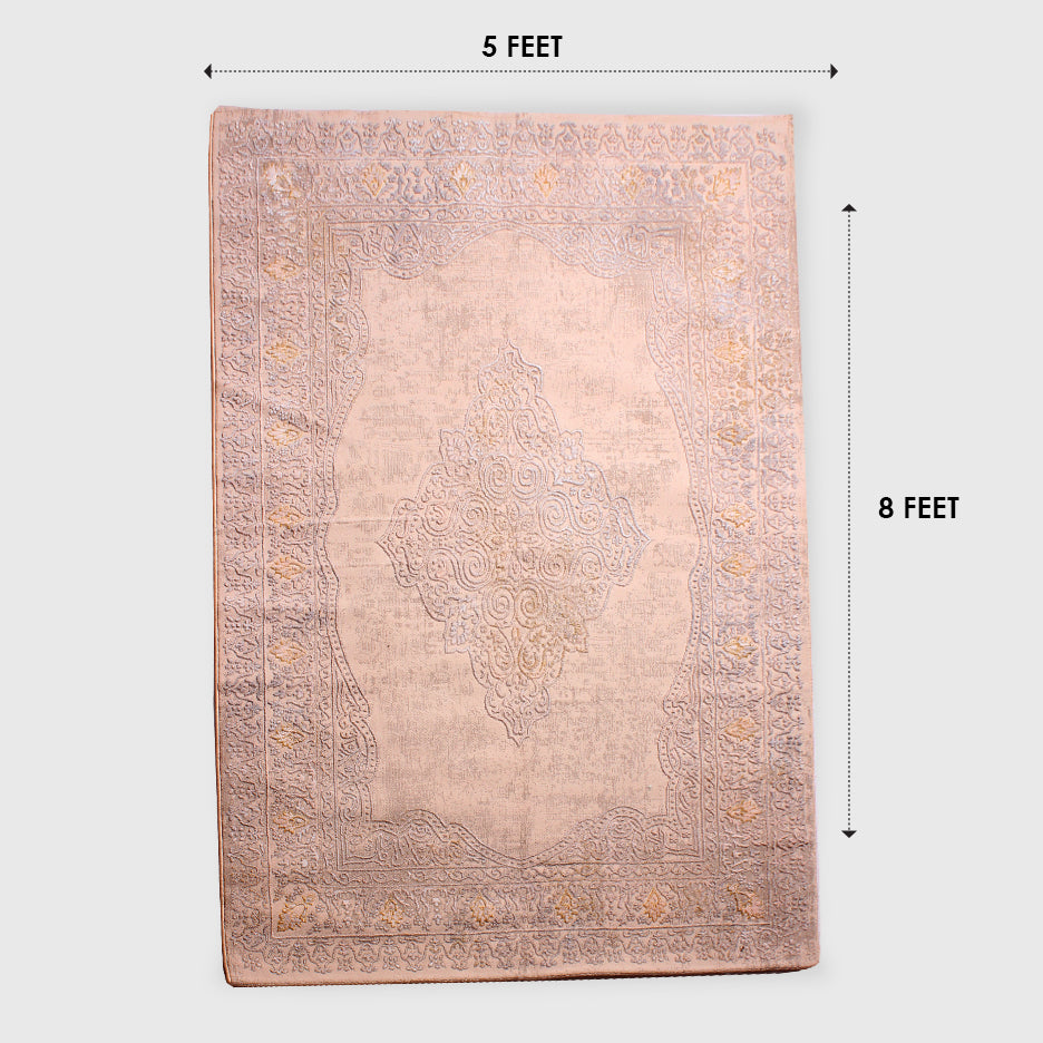 Luxury Turkish Classic Medallion Rug – 5x8 Feet