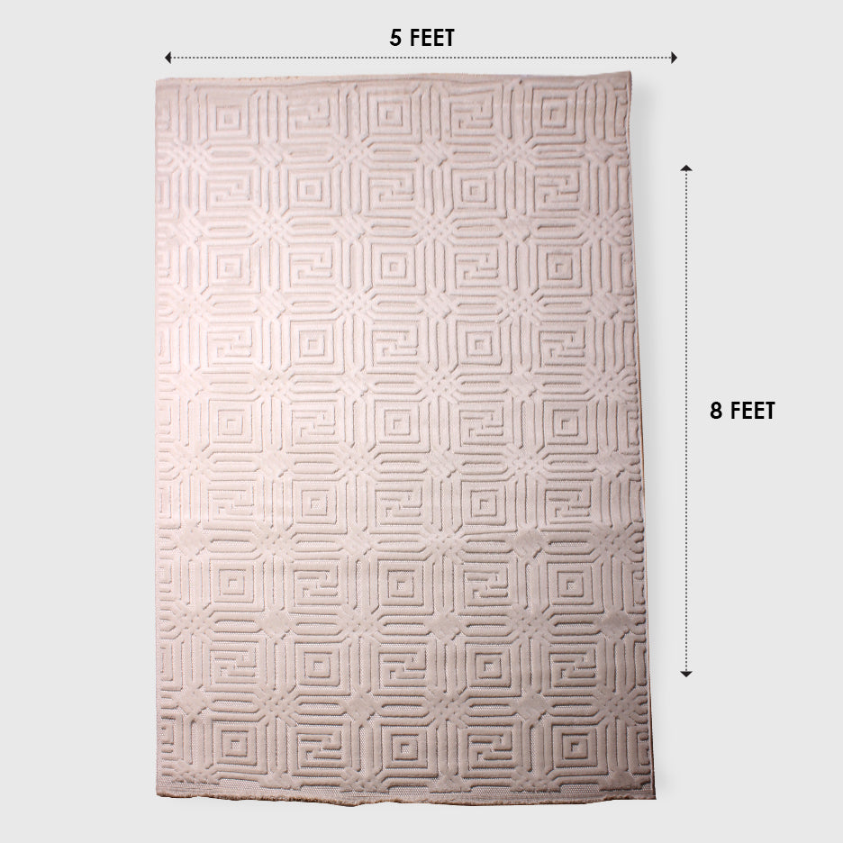 Modern Turkish Geometric Pattern Rug – 5x8 Feet