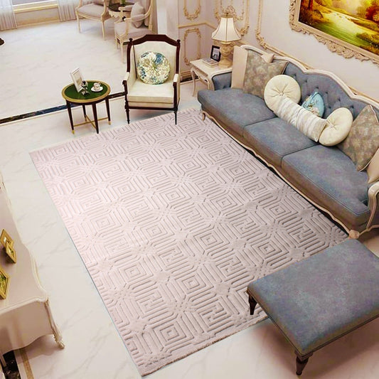 Modern Turkish Geometric Pattern Rug – 5x8 Feet