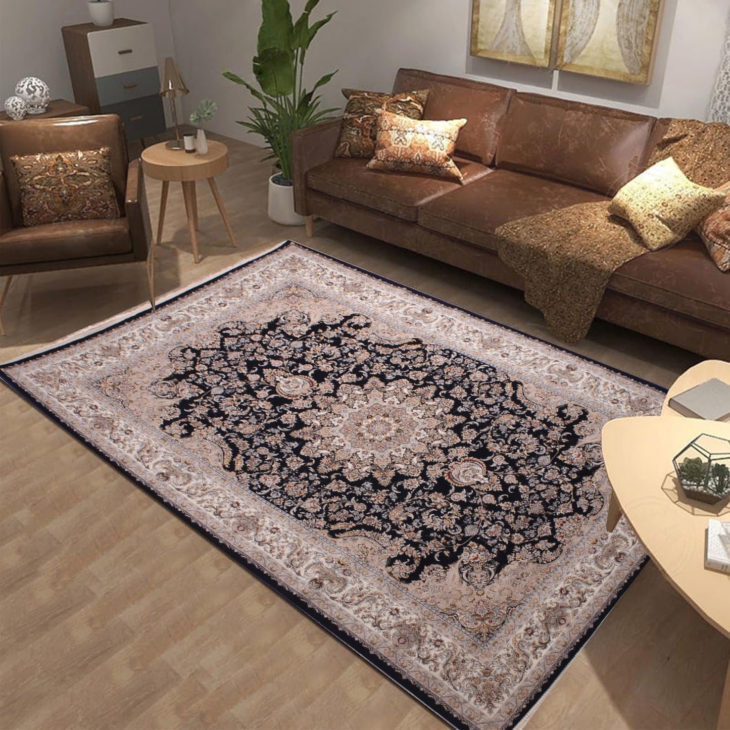 Traditional Persian medallion rug 5X8 Feet