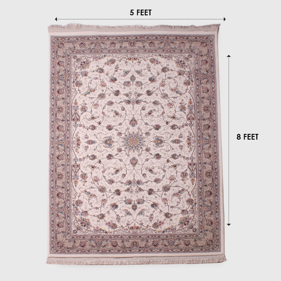 Elegant Floral Medallion Design Persian 5x8 Feet Area Rug